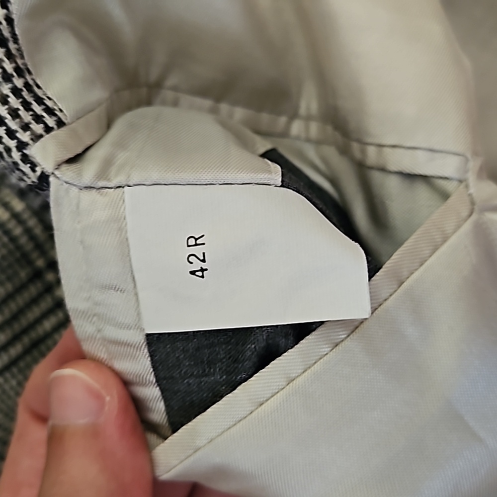 Vintage Oscar de la Renta Plaid Houndstooth Blazer - Picture 6 of 6